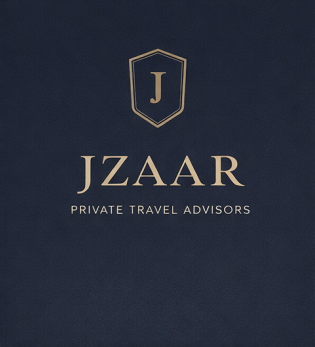 JZAAR navy and gold brand card